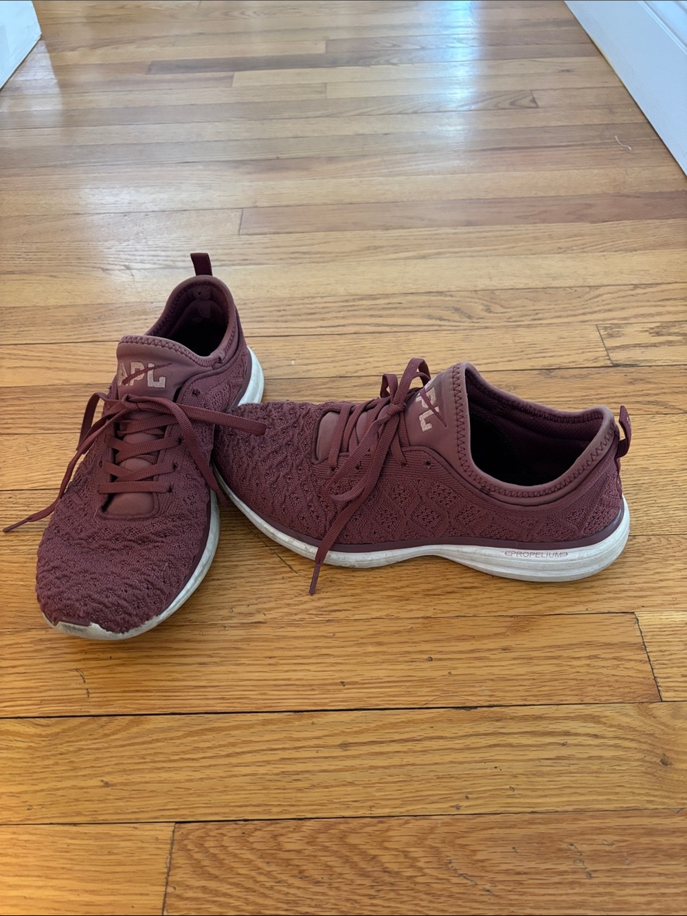 APL Women’s Low-Top “Phantom” sneakers in Burgundy